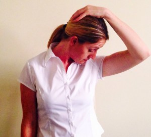 Finishing position for Levator Scapulae stretch